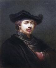 Rembrandt Harmenszoon Van Rijn 1606-1669, Dutch artist. From the book Gallery of Portraits,