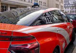 The current electric cars of the Berlin fire brigade, Berlin, Germany, Europe