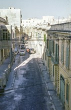 Street with historical buildings Valetta, Malta, Europe, 1960, Europe