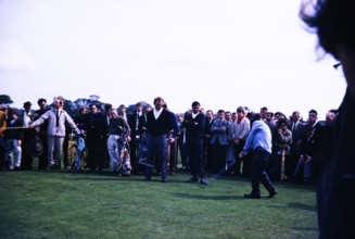 Golfer Dai Rees plays at Curzon Park Golf Course, 1967 Chester, Cheshire, England, United Kingdom,