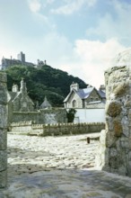 Historic buildings on the island of St Michael's Mount, Cornwall, England, UK 1967