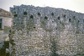 Fortress stone city walls, Trebinje, Bosnia and Herzegovina, former Yugoslavia, Europe 1970, Europe