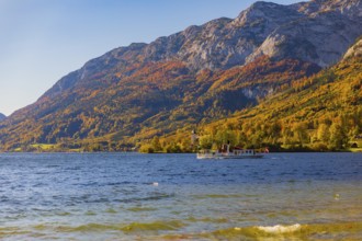 Grundlsee in autumn, salzkammergut, styria, Austria, Europe