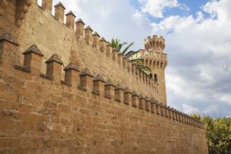 Almudaina Palace Walls, Palma de Mallorca, Mallorca Island, Balearic Islands, Spain, Europe