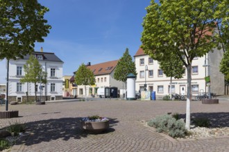 Town hall in Taucha, Saxony, Germany, Europe