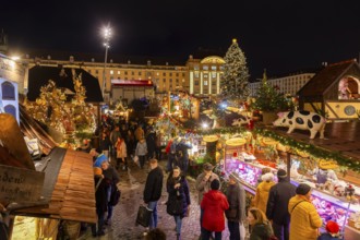 The Dresden Striezelmarkt is a Christmas market in Dresden. It has been held in Advent since 1434,