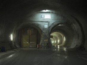 Tunnel section in construction lot H53, Brenner Base Tunnel, Tyrol, Austria, Europe