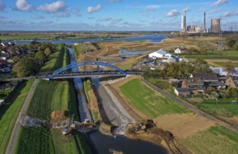 Dinslaken, Voerde, North Rhine-Westphalia, Germany, Inauguration of the new Emscher estuary into