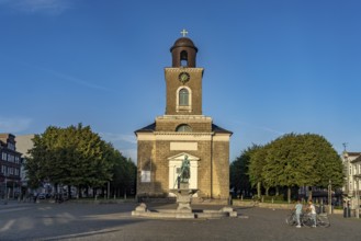 St Mary's Church on the market square in Husum, North Friesland district, Schleswig-Holstein,