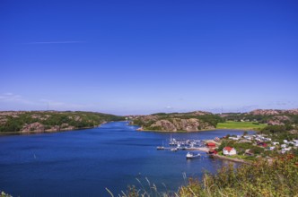 Coastal landscape and view over the archipelago, from Hornborgs slottsruin, the Hornborg castle