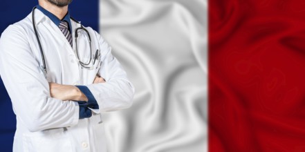 National Health System of France. France health and medical insurance concept