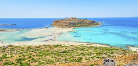 Balos bay, Gramvousa Peninsula, Chania, Crete, Greece, Europe