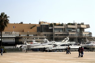 Festival and congress centre, yachts, Cannes, Gôte d ' Azur, France, Europe