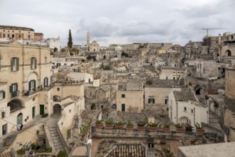 Old town, Sassi, Sassi di Matera cave settlements, UNESCO World Heritage Site, Matera, Basilicata,