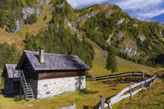 Eggerhütte, Doesen valley, Hohe Tauern National Park, Carinthia, Austria, Europe