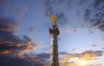 Angel of Independence monument located on Reforma Street near historic center of Mexico City