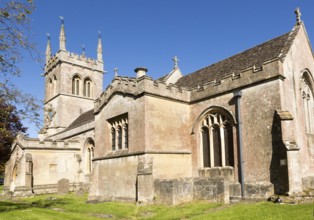 Village parish church of St Laurence, Hilmarton, Wiltshire, England, UK