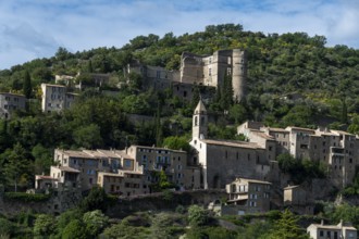 Montbrun les Bains village. Drôme. Auvergne-Rhone-Alpes. France