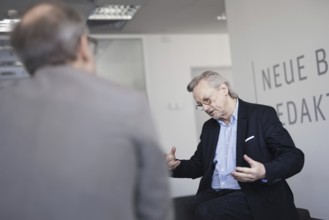 Peter Brandt, recorded during an interview at the NBR office in Berlin. 09.05.2022