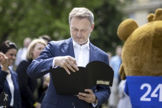 Christian Lindner (FDP), Federal Minister of Finance, photographed during the presentation of the