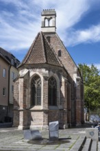 The Valentine's Chapel in front of Ulm Minster, Ulm, Baden-Württemberg, Germany, Europe