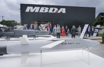 Defence contractor MBDA, weapons systems exhibition, including Taurus KEPD 350, ILA 2024,