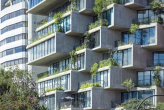 Quito, Ecuador. Carolina Park modern condominiums in Quito central business district