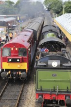 Heritage steam railway, Sheringham station, North Norfolk Railway, England, UK