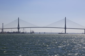 Constitution of 1812 Bridge, La Pepa Bridge, completed in 2015, Bay of Cadiz, Cadiz, Spain, Europe