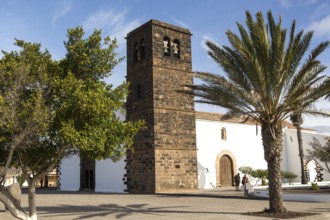 Historic church in village of Oliva, Fuerteventura, Canary Islands, Spain, Europe