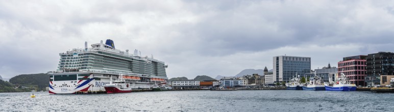 IONA PandO CRUISES in ALESUND, Geirangerfjord, Fjords, Norway, Europe