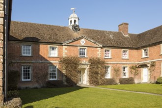 Almshouses of The Hospital of Saint John, Heytesbury, Wiltshire, England, UK present building dates