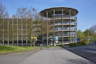 Multi-storey car park in Nordsternpark, Gelsenkirchen, Ruhr area, independent city, North