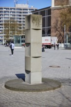 Stele at Heinrich-König-Platz in Gelsenkirchen, Ruhr area, independent city, North