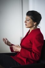 Sahra Wagenknecht is a member of the German Bundestag and founder of the BSW party, pictured here