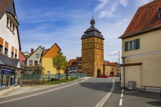 Old Darre town tower in Bad Staffelstein, Bavaria, Germany, Europe