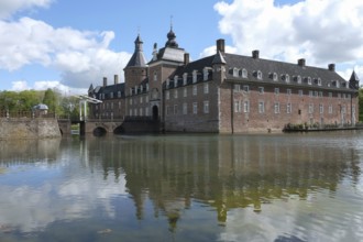 Anholt Castle, moated castle, Isselburg, Münsterland, North Rhine-Westphalia, Germany, Europe