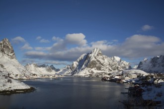 Reine in Lofoten, Norway, in winter, Lofoten, Reine, Norway, Europe