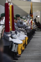 Army soldiers of the Staff Music Corps recorded during a state visit by Ferdinand Marcos Jr. (not