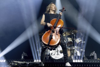 Eicca Toppinen from Apocalyptica live on Plays Metallica Vol.2 Tour 2024 at the Columbiahalle in