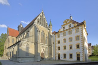 Gothic cathedral, monastery church and convent building, monastery, castle, Salem, Lake Constance