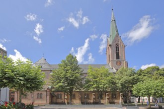 Neo-Gothic parish church of St Mauritius, Hausach, Kinzigtal, Southern Black Forest, Black Forest,