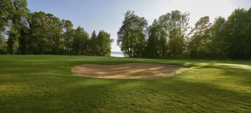 Golf course, sand bunker