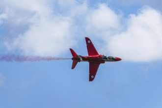 Red Arrows, Royal Air Force Aerobatic Team, Airshow 2024, Teignmouth, Devon, England, United