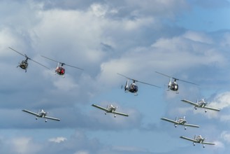 Team Raven and Gazelle Squadron, Formation Aerobatic Display Team, Airshow, England, United