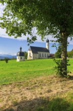 Pilgrimage church of St Marinus and Anian in Wilparting, municipality of Irschenberg, Oberland,