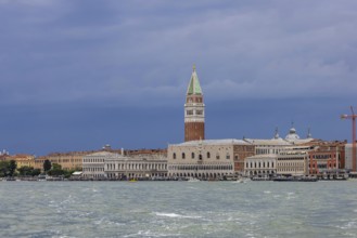 City view of Venice, view of the city from the Canale della Giudecca. St Mark's Square, St Mark's