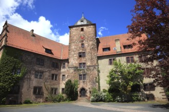 View of the front castle from the tower side, Schlitz, small town in the east of the Vogelsberg