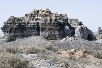 Stratified City, Ciudad estraticicada, Antigua Rofera de Teseguite, Lanzarote, Canary Islands,