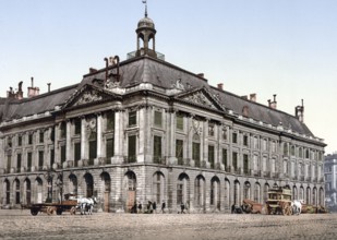 Bordeaux. La Bourse, France, c. 1890, Historic, digitally restored reproduction from a 19th century